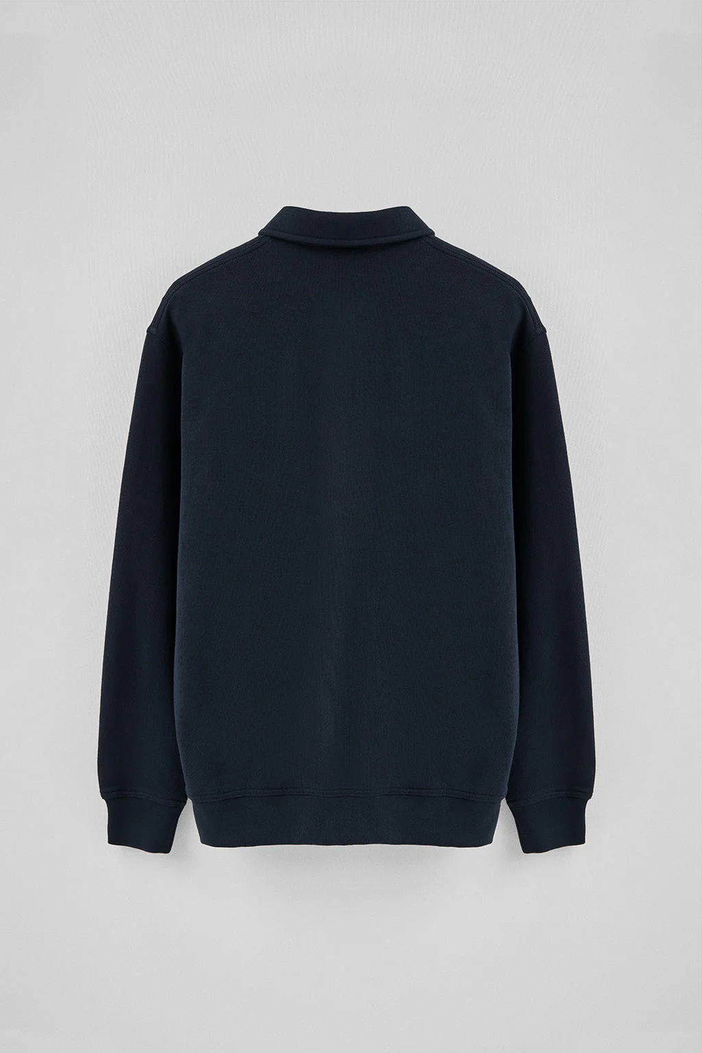 Sudadera polo azul marino de corte regular con logo Rigby Go - Image 7