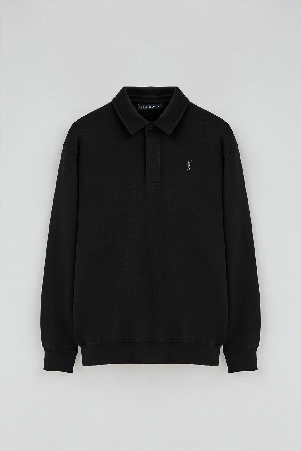 Sudadera polo negra de corte regular con logo Rigby Go - Image 5