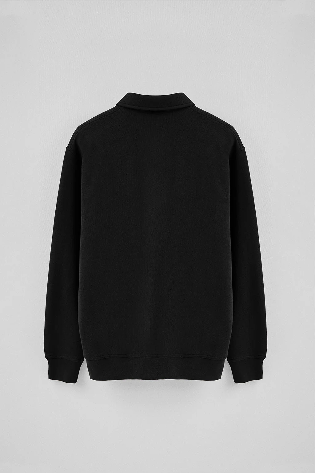 Sudadera polo negra de corte regular con logo Rigby Go - Image 7