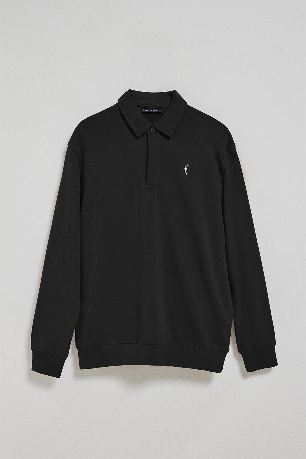 Sudadera negra Hadid de cuello polero y logo bordado Rigby Go - Image 5