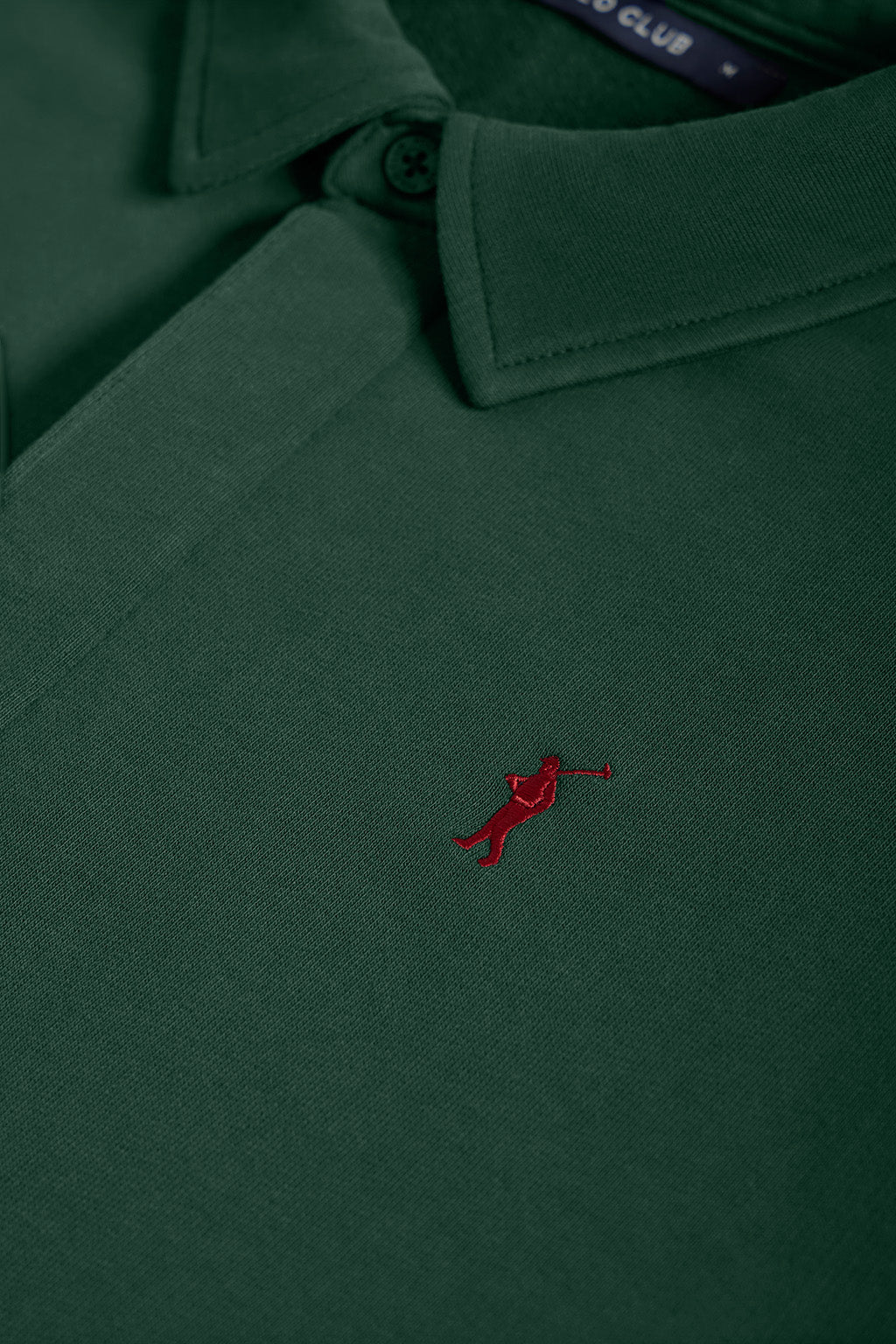 Sudadera cuello polo verde con bordado Rigby Go - Image 7