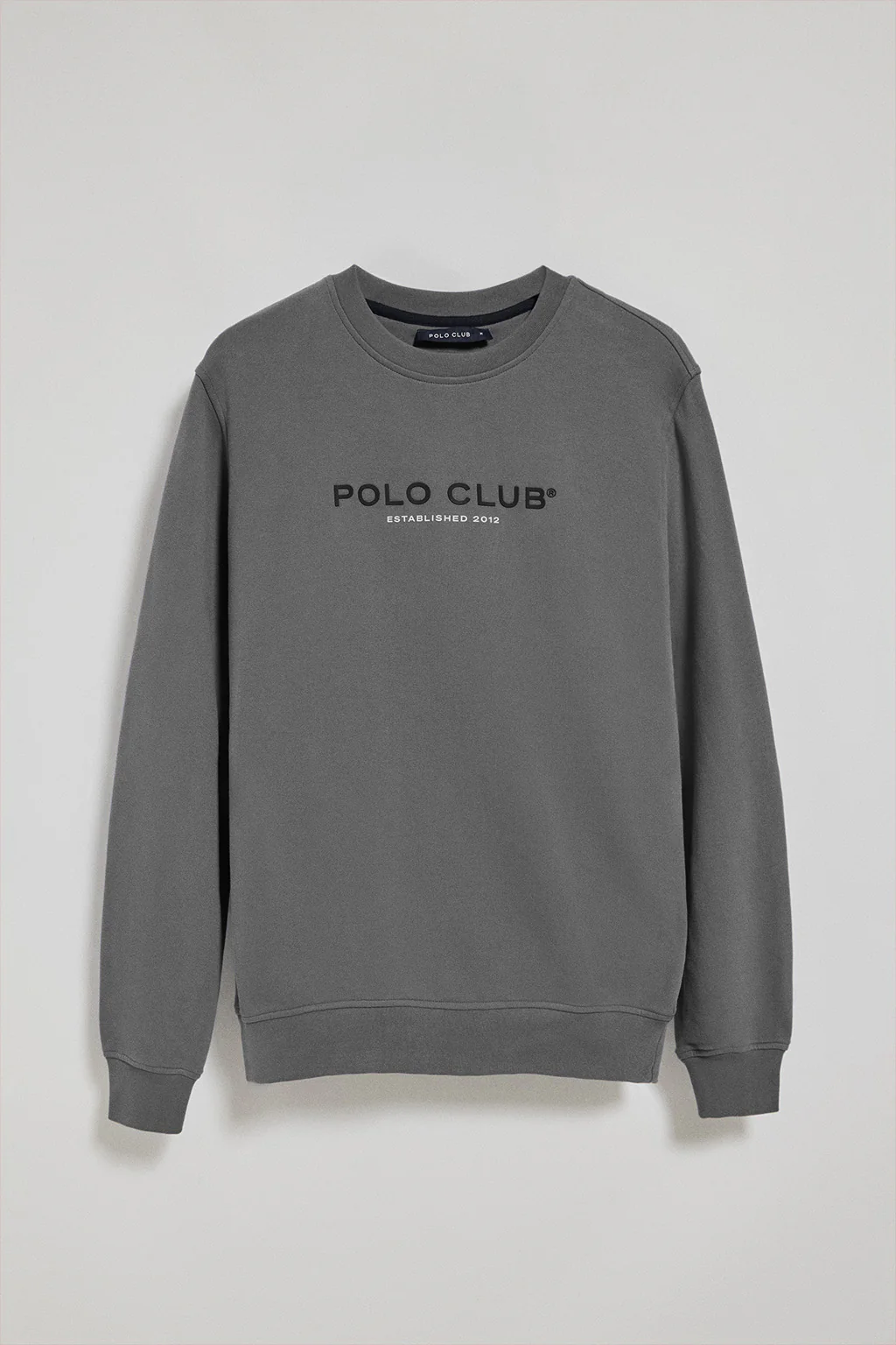 Sudadera asfalto cuello redondo con logotipo Polo Club - Image 5