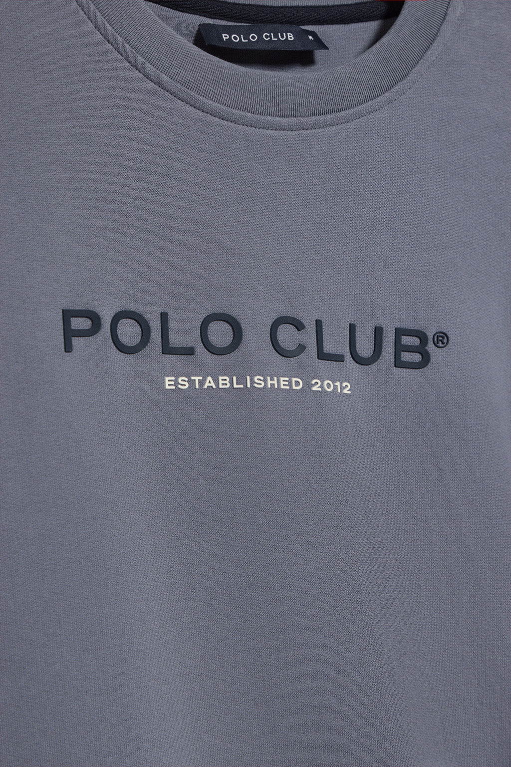Sudadera azul denim cuello redondo con logotipo Polo Club - Image 12