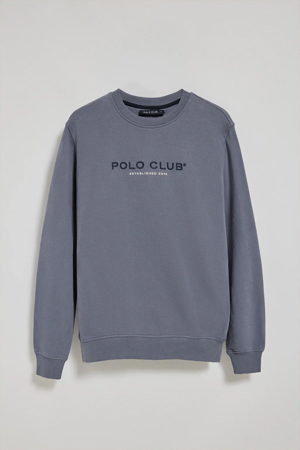 Sudadera azul denim cuello redondo con logotipo Polo Club - Image 15