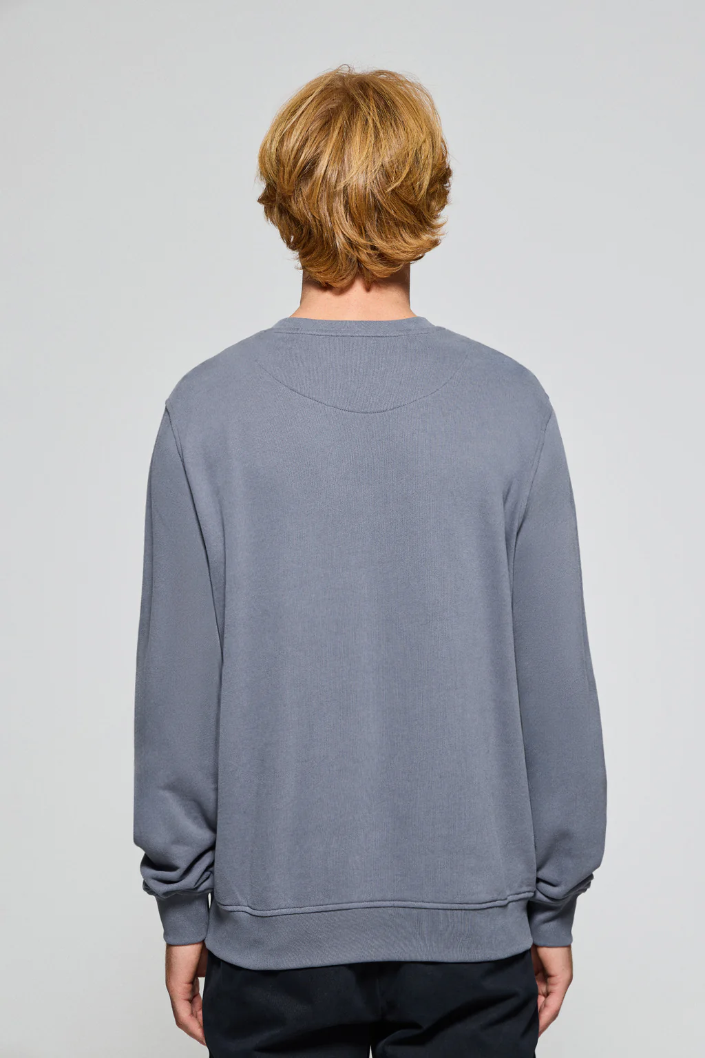 Sudadera azul denim cuello redondo con logotipo Polo Club - Image 2