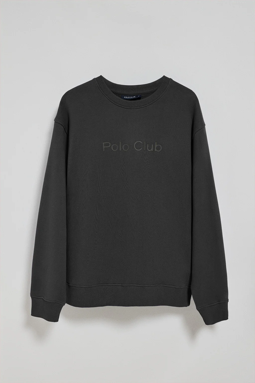 Sudadera negra de cuello redondo con logotipo Polo Club - Image 9