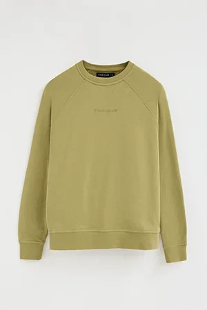 Sudadera verde hoja de corte relajado con logo engomado Polo Club - Image 10
