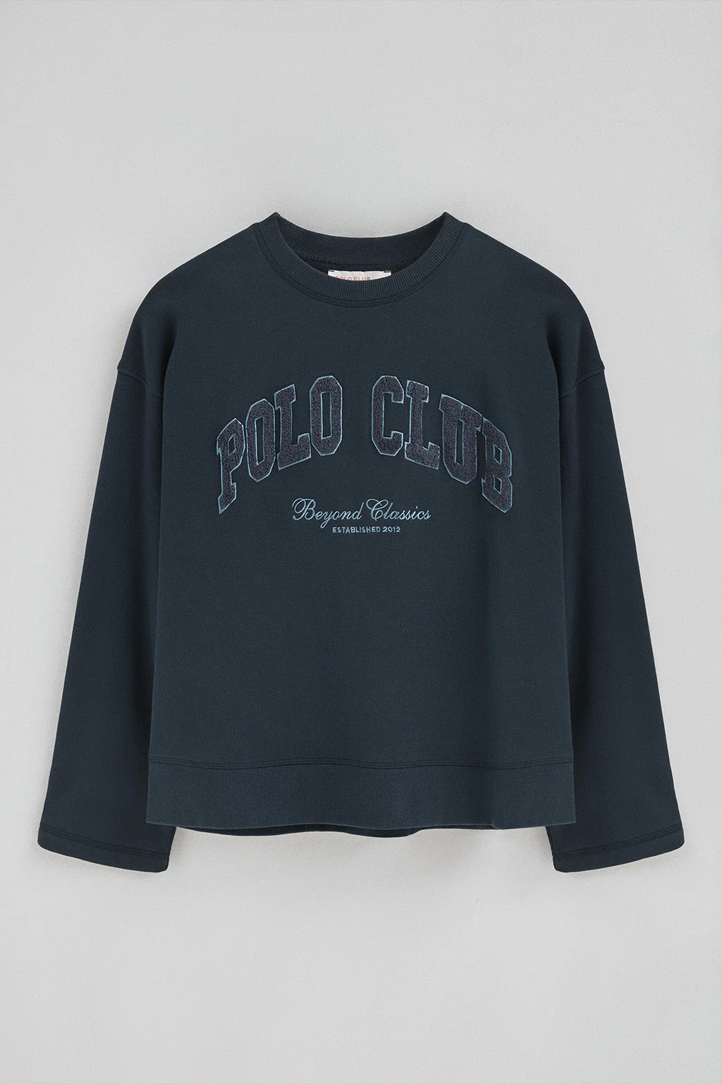 Sudadera azul marino de corte holgado con logo Established 2012 Polo Club - Image 9