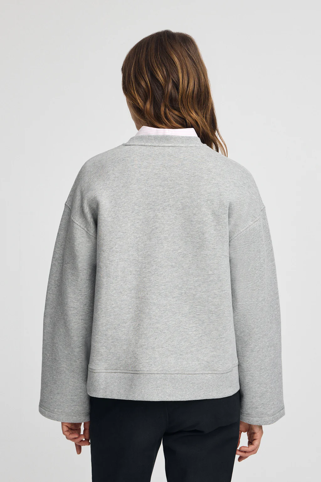 Sudadera gris vigoré de corte holgado con logo Established 2012 Polo Club - Image 5