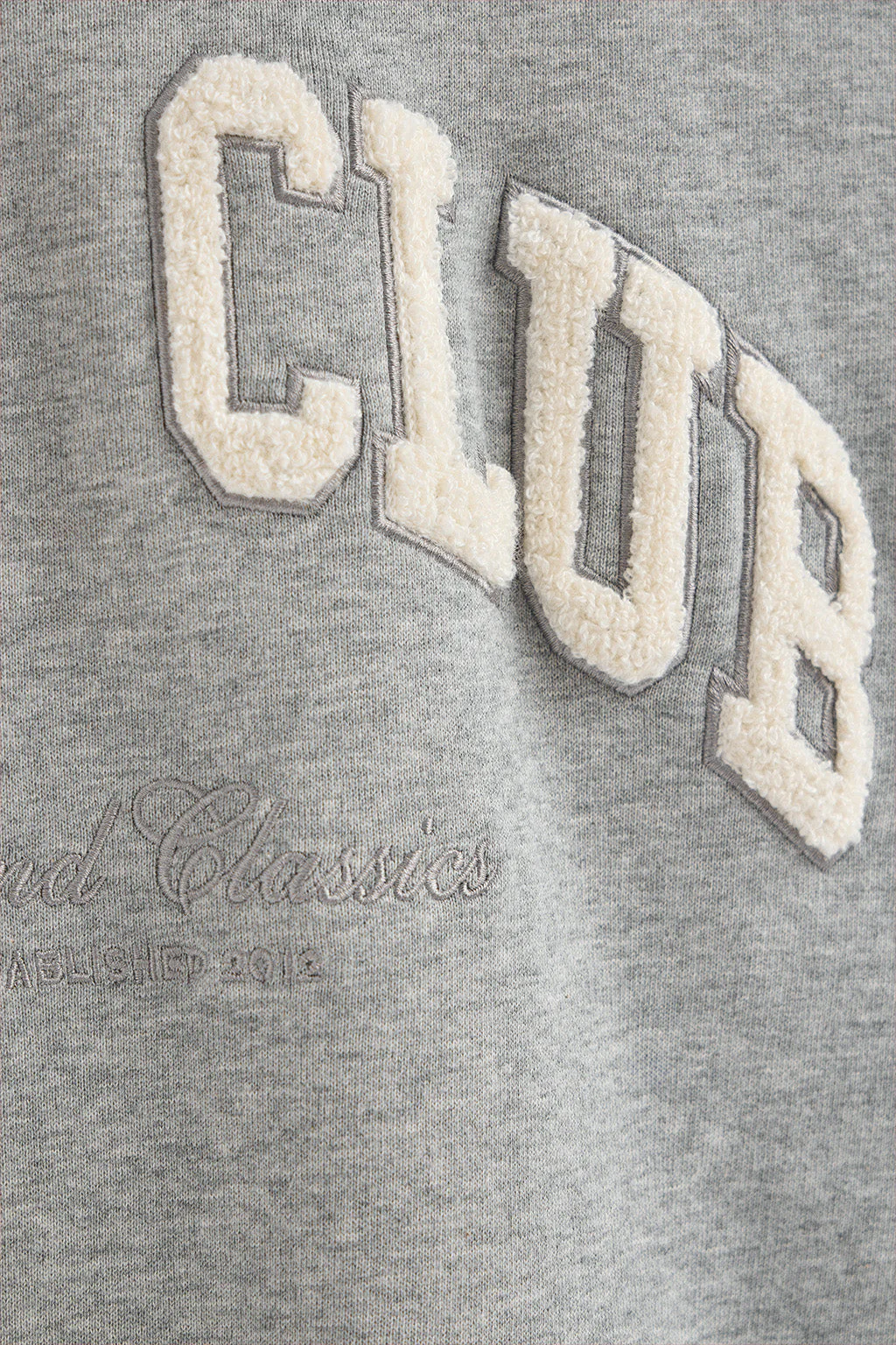 Sudadera gris vigoré de corte holgado con logo Established 2012 Polo Club - Image 8