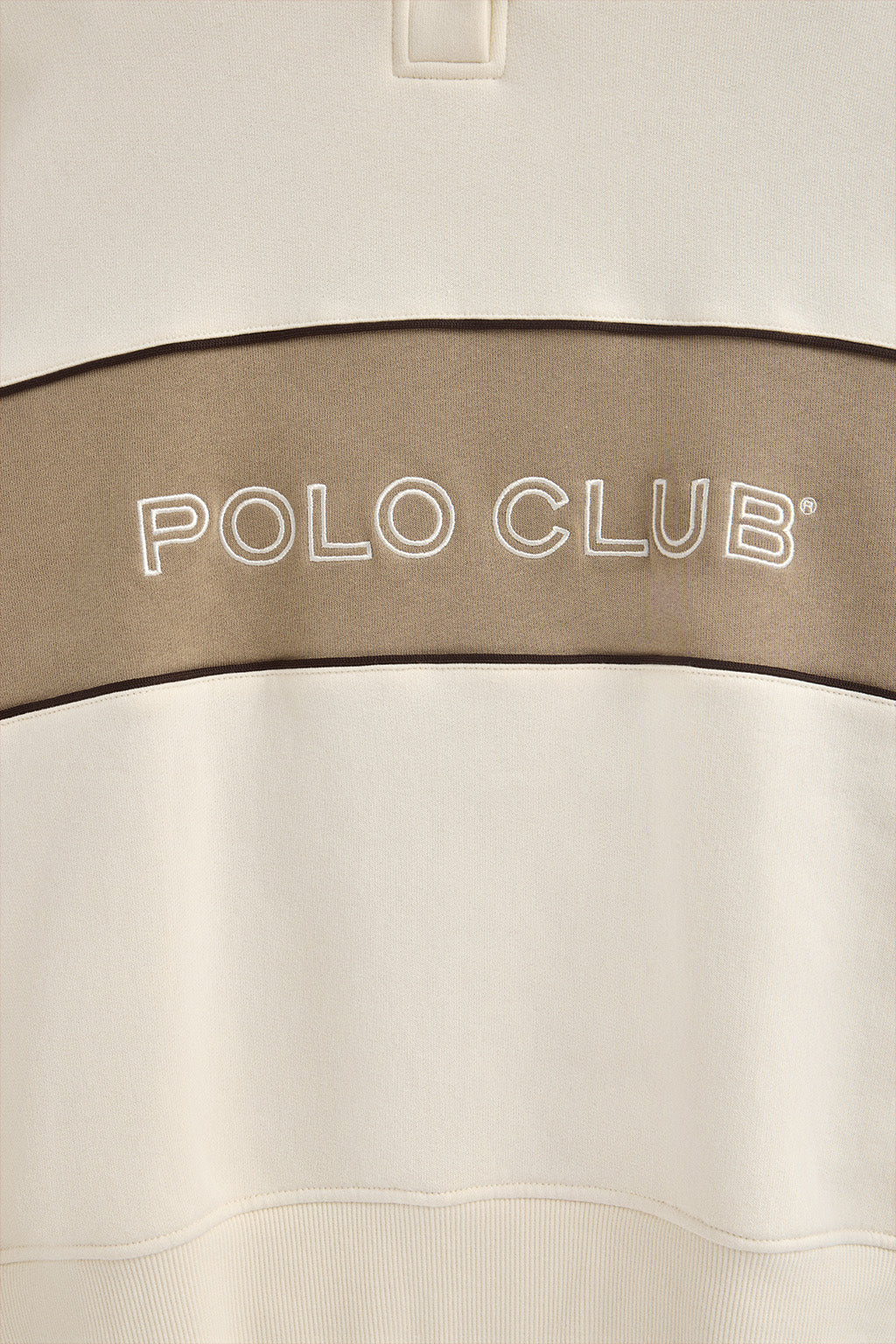 Sudadera color crudo con capucha y logo Polo Club - Image 7