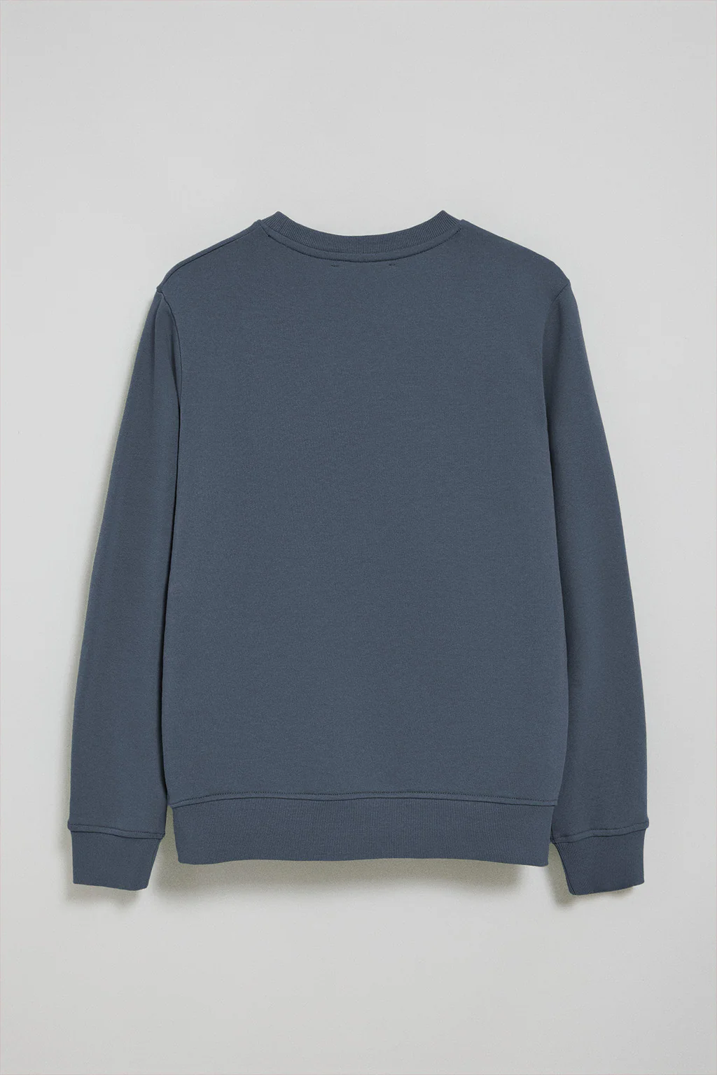 Sudadera azul denim relax de cuello redondo y bordado Rigby Go - Image 9