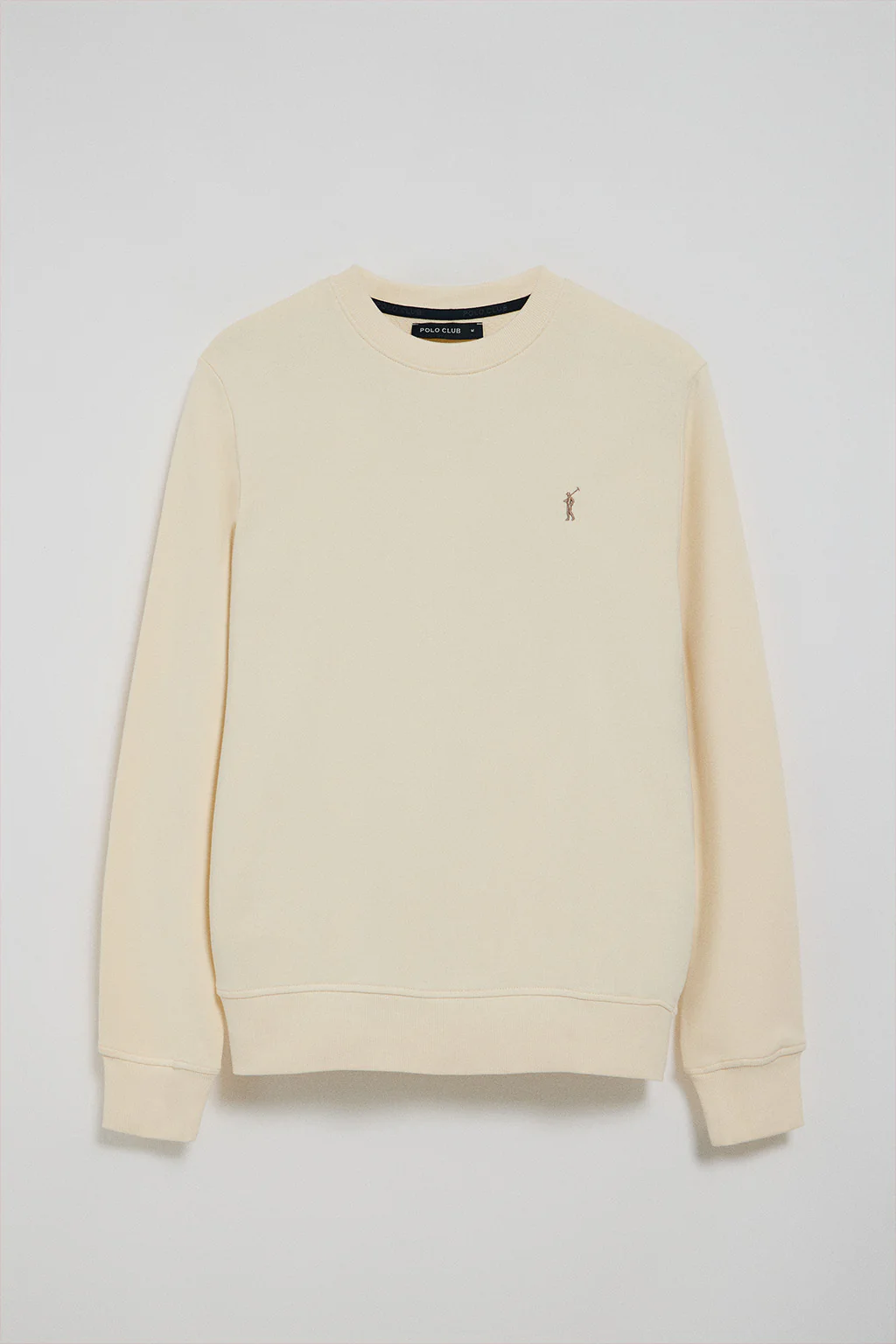 Sudadera color crudo relax de cuello redondo y bordado Rigby Go - Image 5
