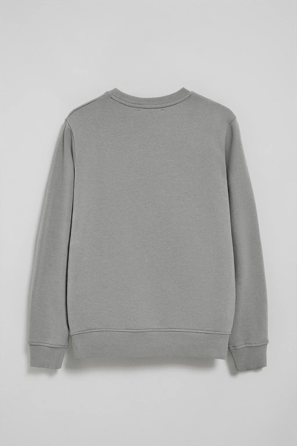 Sudadera gris relax de cuello redondo y bordado Rigby Go - Image 9