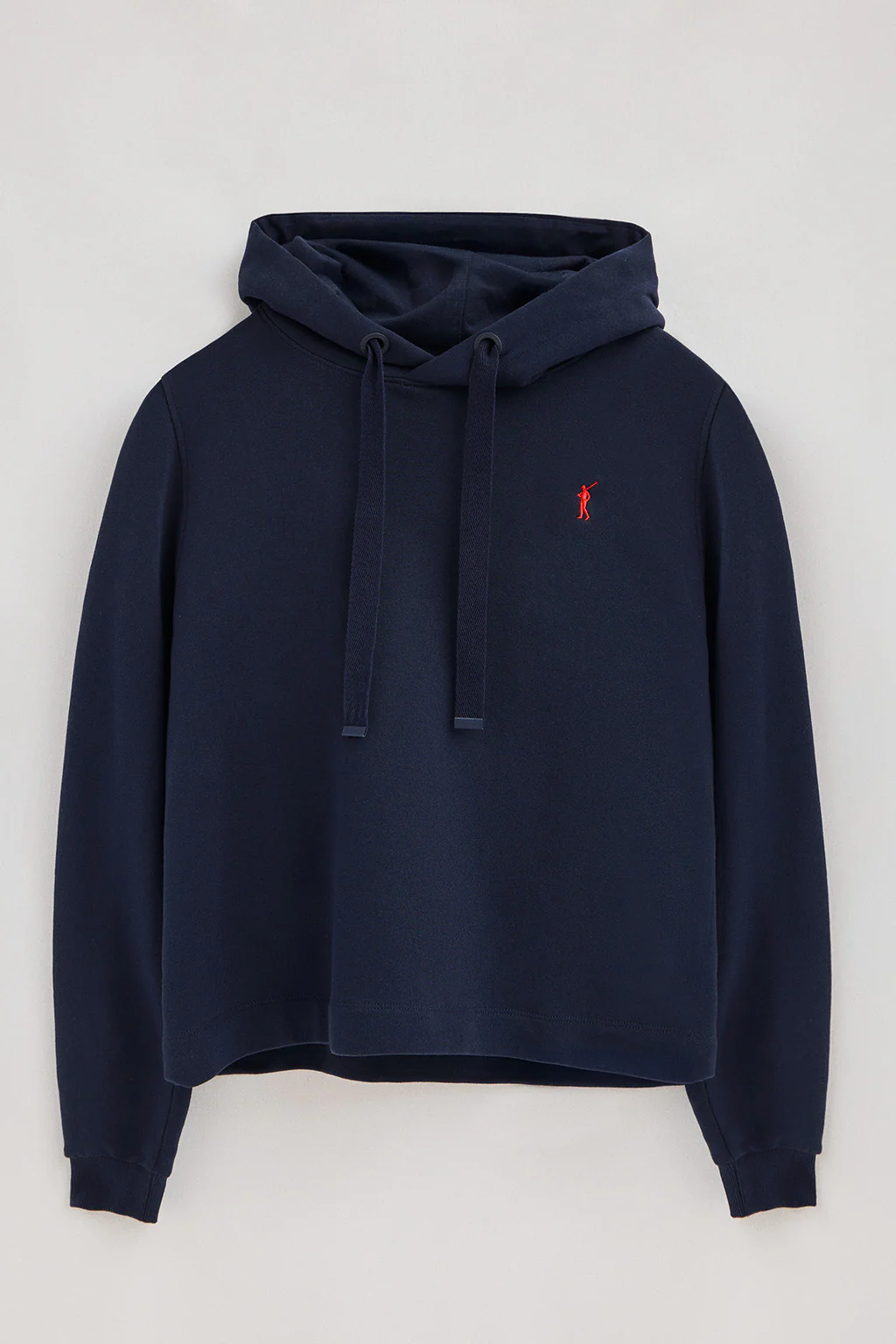 Sudadera azul marino con capucha y bordado Rigby Go - Image 5