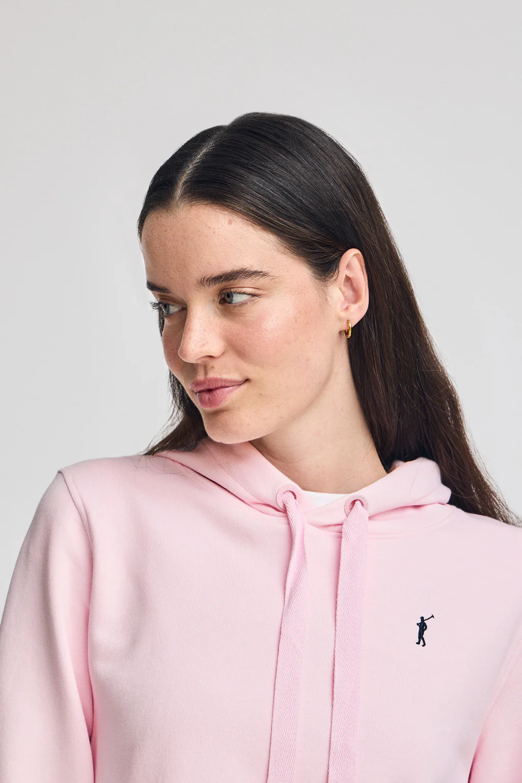 Sudadera rosa con capucha y bordado Rigby Go - Image 2