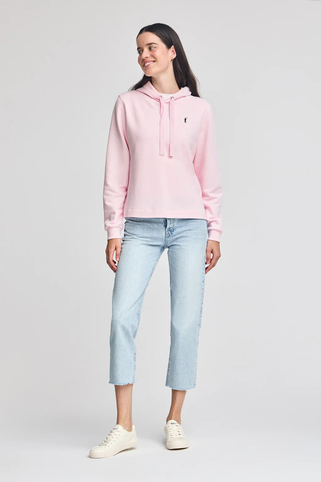 Sudadera rosa con capucha y bordado Rigby Go - Image 3