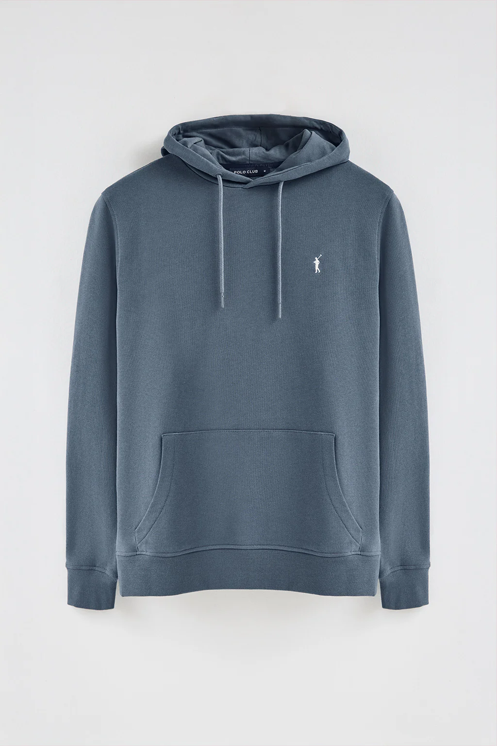 Sudadera gris con capucha y bordado Rigby Go - Image 5