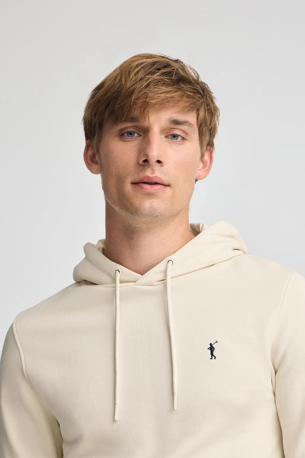 Sudadera color crudo con capucha de corte regular con logo Rigby Go - Image 2