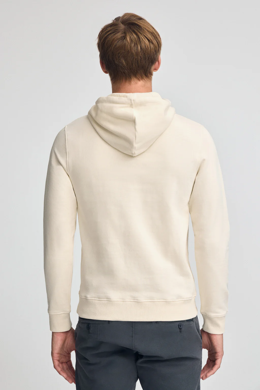 Sudadera color crudo con capucha de corte regular con logo Rigby Go - Image 4