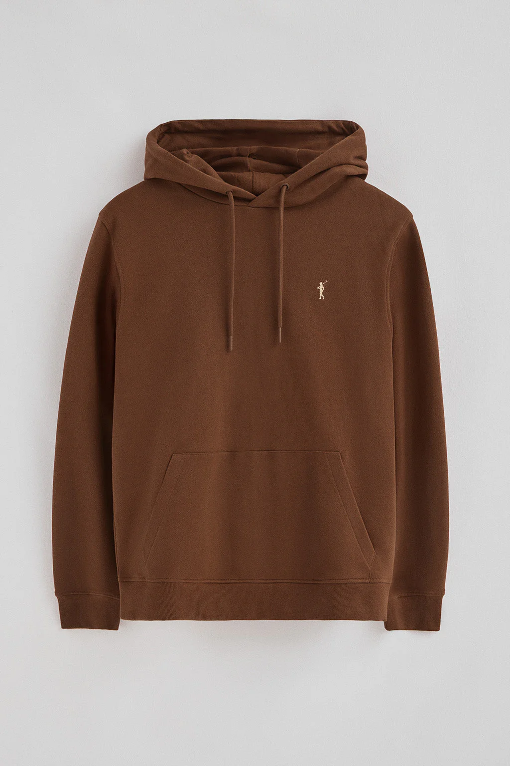 Sudadera color mocca con capucha de corte regular con logo Rigby Go - Image 5