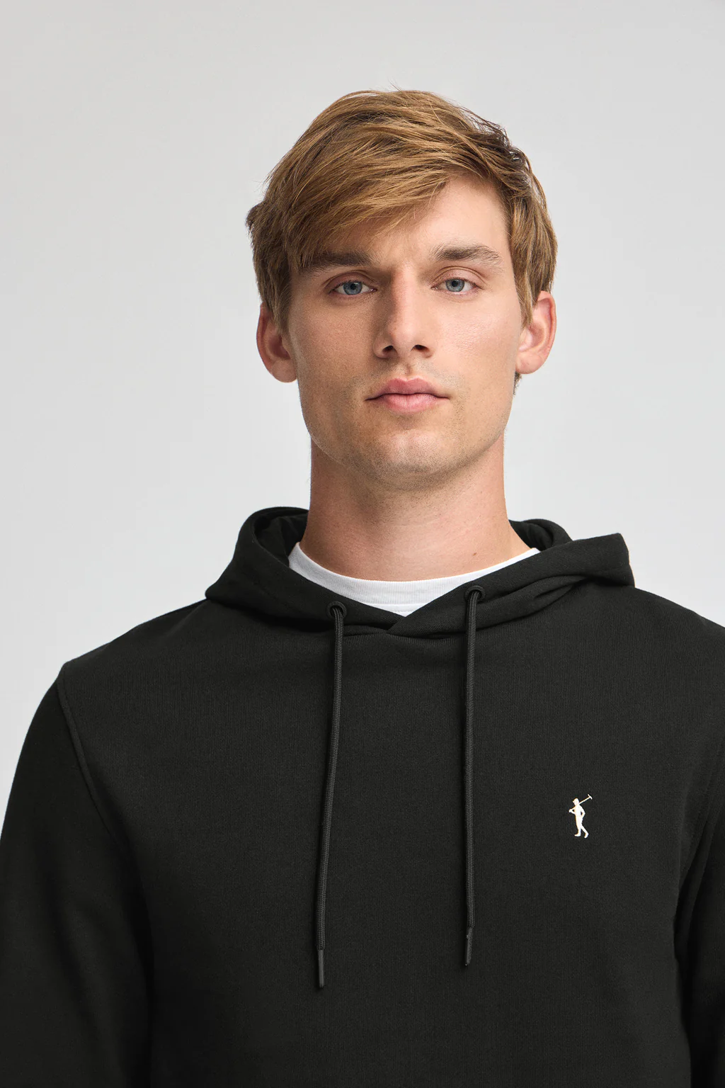 Sudadera negra con capucha de corte regular con logo Rigby Go - Image 3