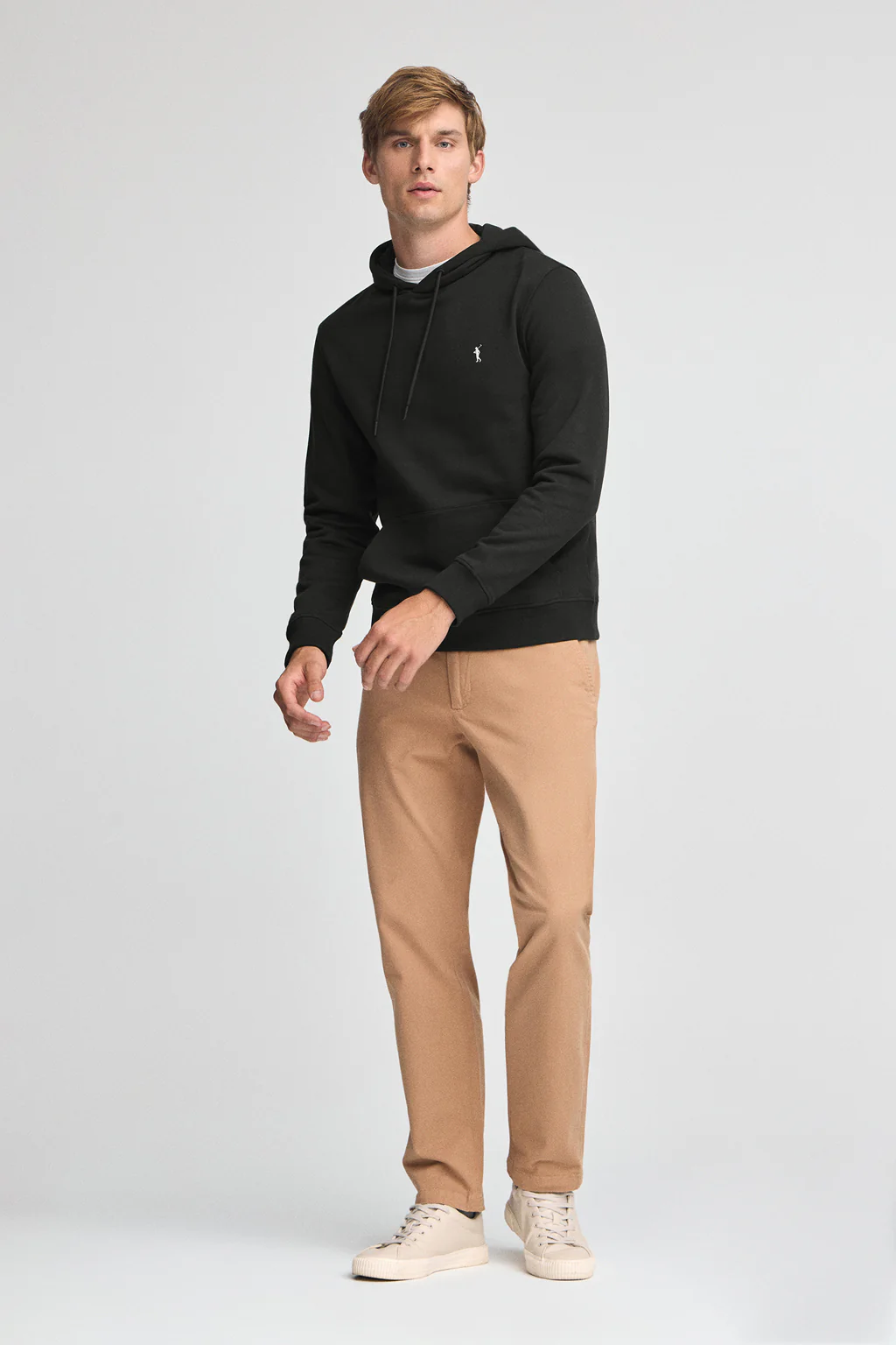 Sudadera negra con capucha de corte regular con logo Rigby Go - Image 4