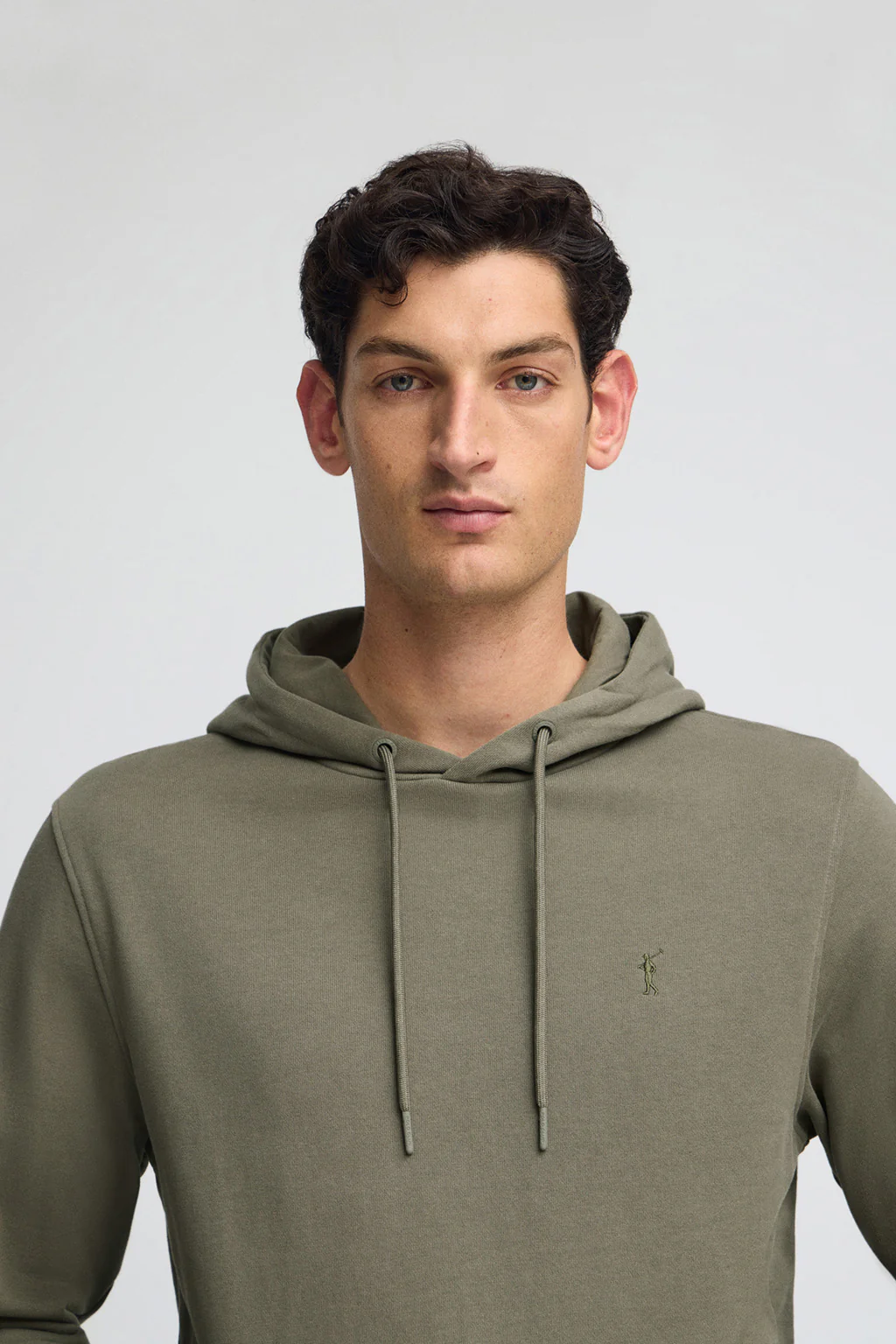 Sudadera verde militar con capucha de corte regular con logo Rigby Go - Image 2