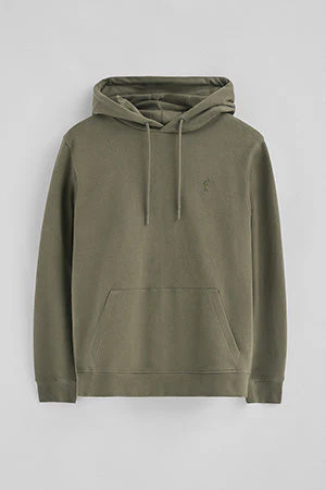 Sudadera verde militar con capucha de corte regular con logo Rigby Go - Image 9