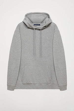 Sudadera con capucha y bolsillos gris vigoré con logo Rigby Go - Image 10