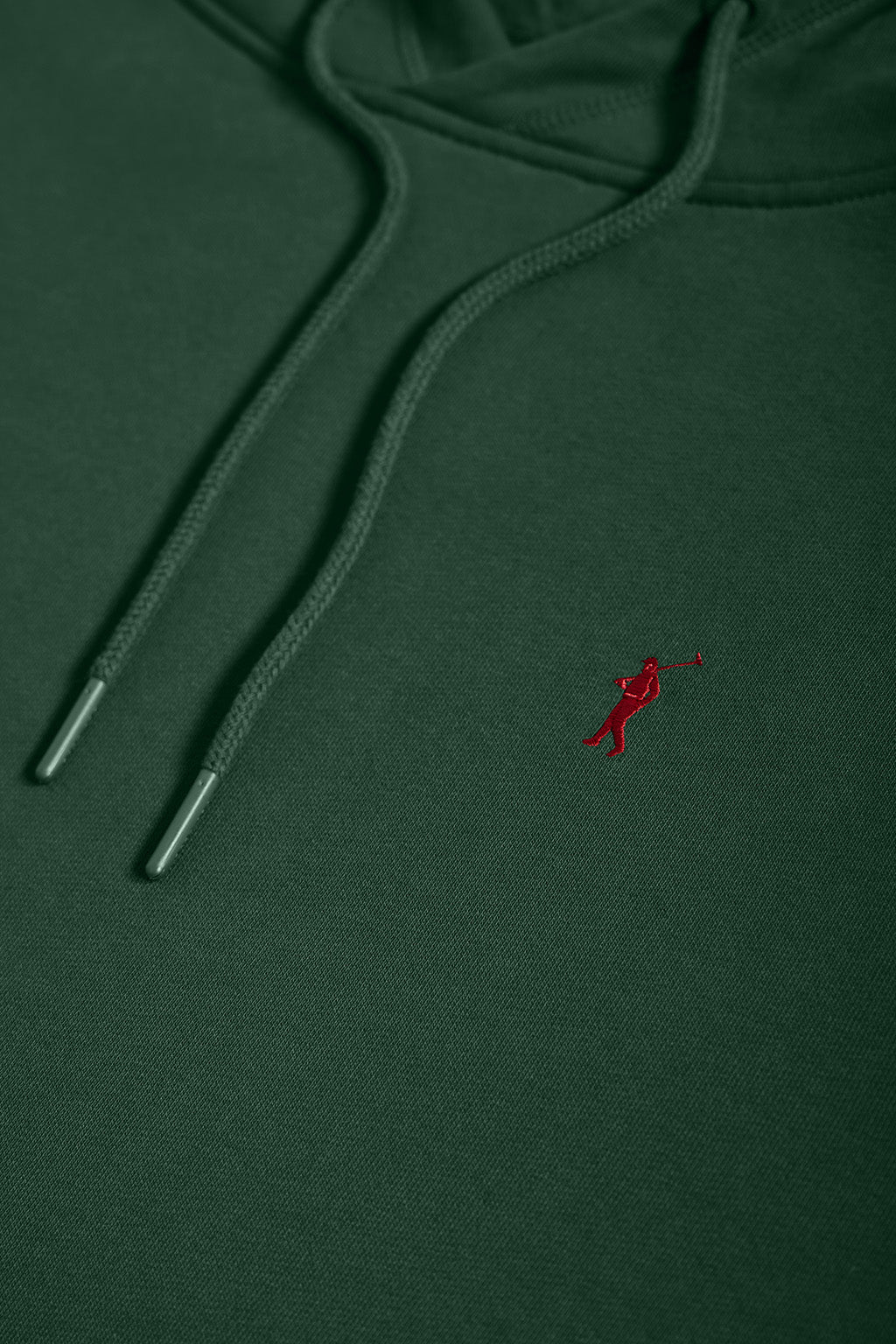 Sudadera con capucha y bolsillos verde botella con logo Rigby Go - Image 7