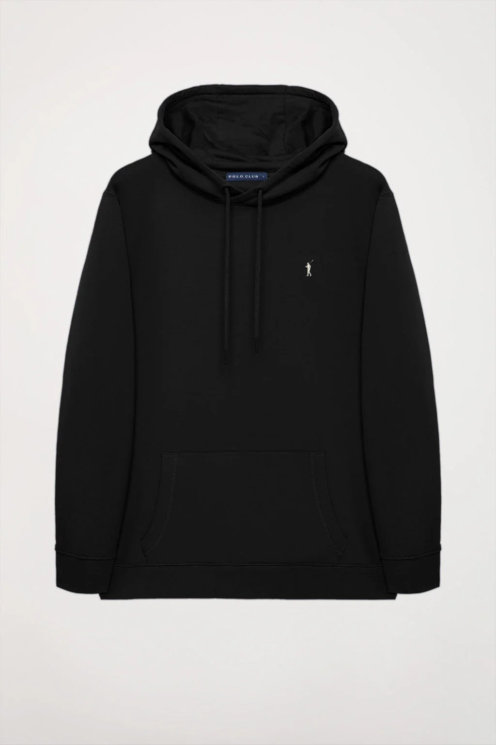 Sudadera con capucha y bolsillos negra con logo Rigby Go - Image 5