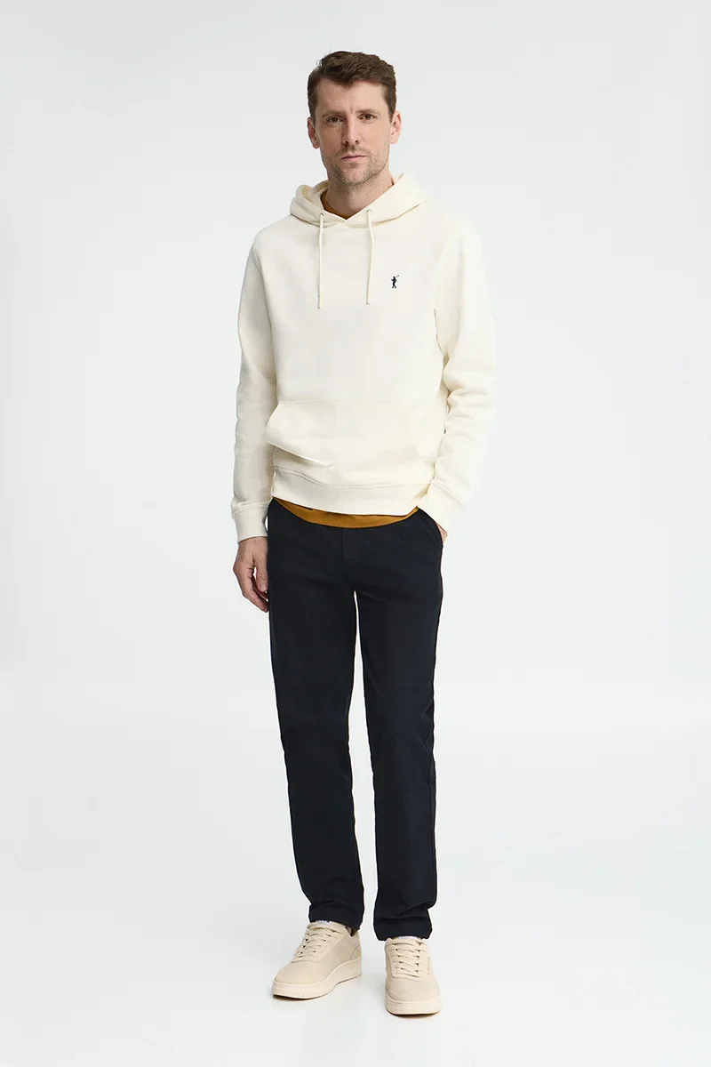 Sudadera color crudo con capucha y bordado Rigby Go - Image 4