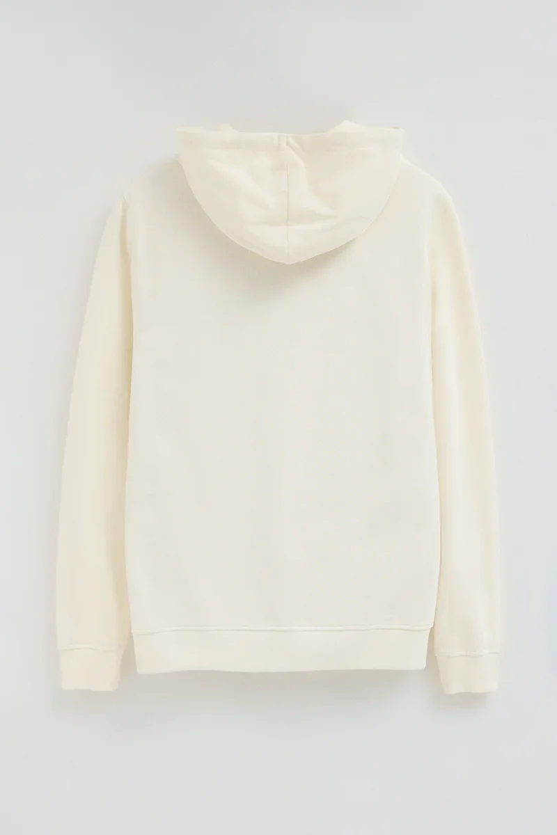 Sudadera color crudo con capucha y bordado Rigby Go - Image 8