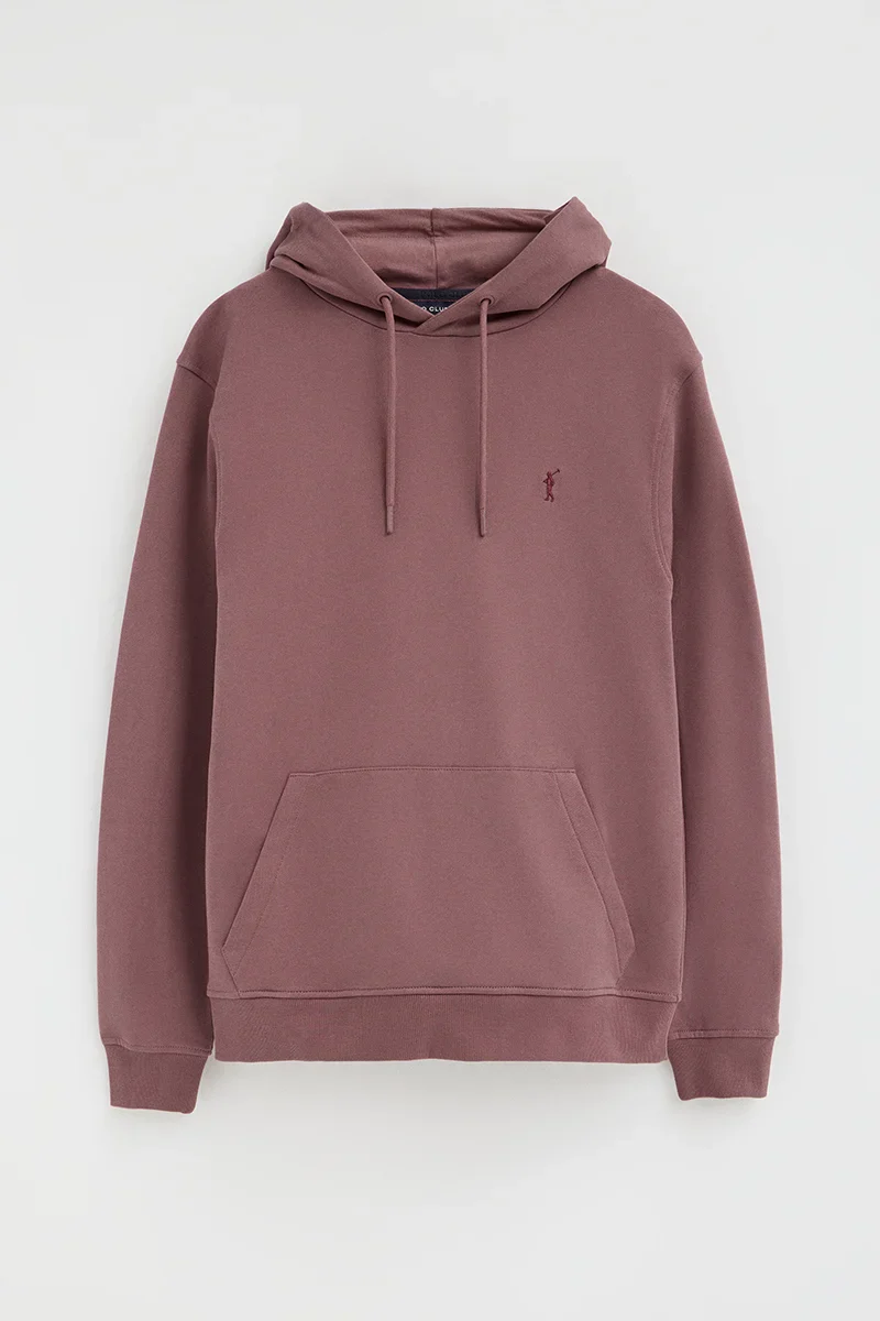 Sudadera rosa vino con capucha y bordado Rigby Go - Image 10