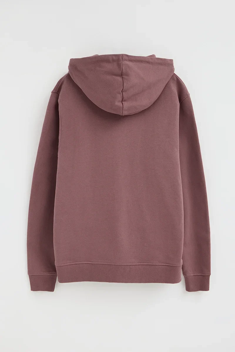 Sudadera rosa vino con capucha y bordado Rigby Go - Image 8