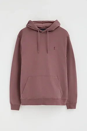 Sudadera rosa vino con capucha y bordado Rigby Go - Image 9