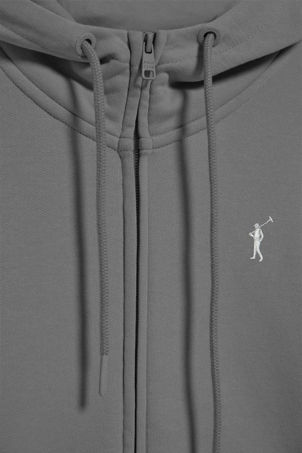 Sudadera gris asfalto de bolsillos con cremallera y capucha con bordado Rigby Go - Image 6
