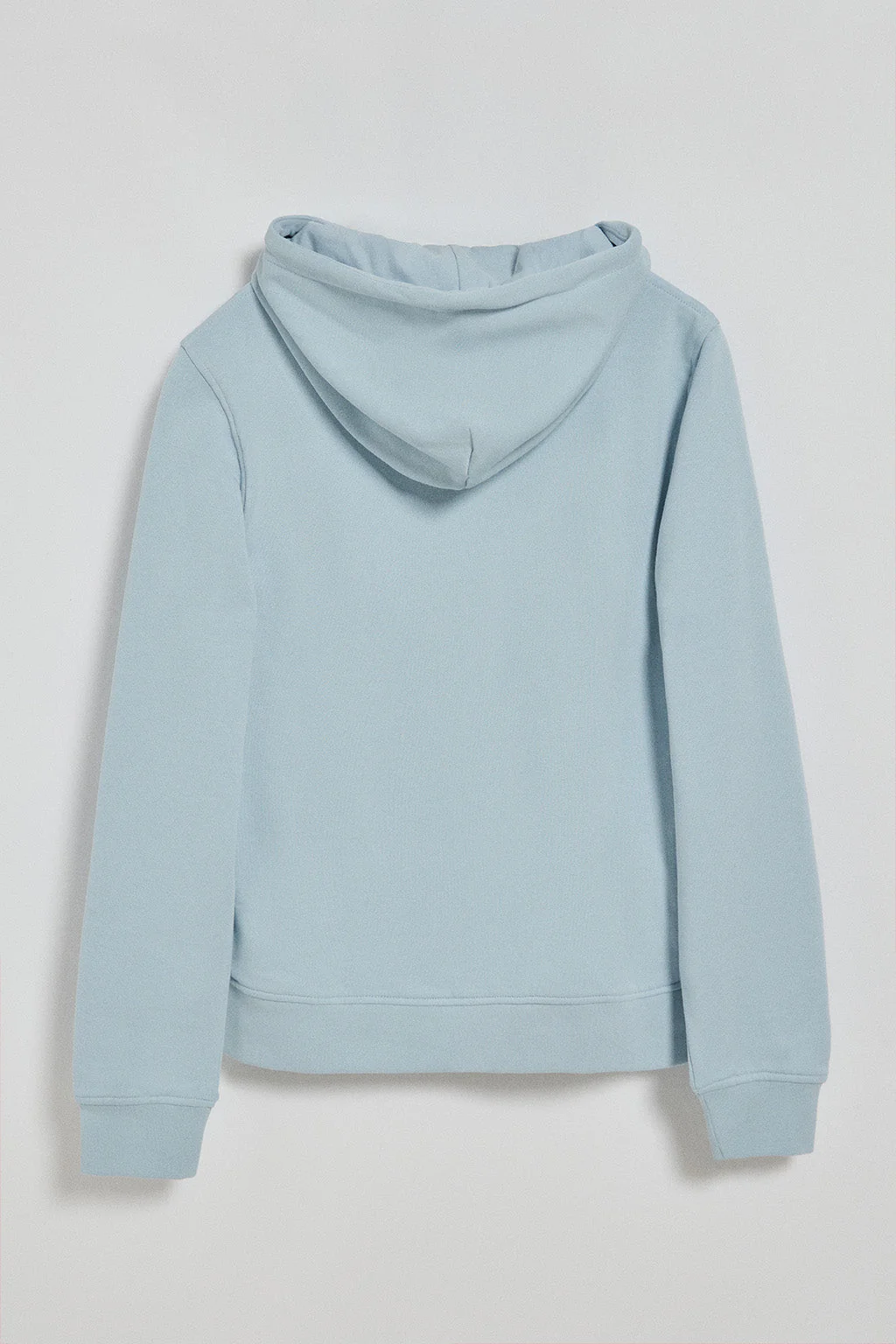 Sudadera azul claro de bolsillos con cremallera y capucha con bordado Rigby Go - Image 7