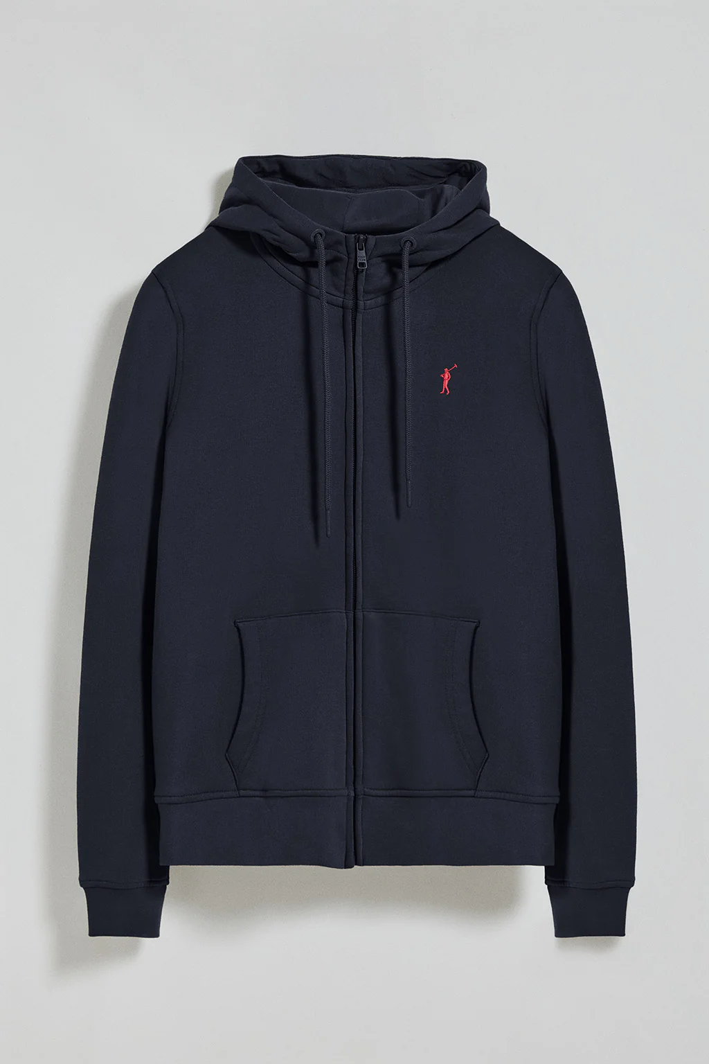 Sudadera marino de bolsillos con cremallera y capucha con bordado Rigby Go - Image 7