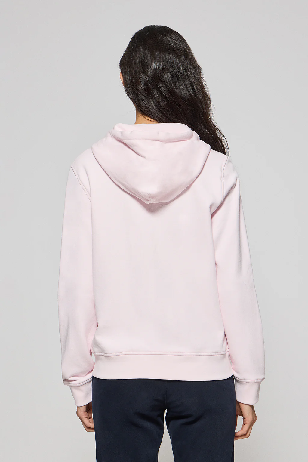 Sudadera rosa de bolsillos con cremallera y capucha con bordado Rigby Go - Image 4