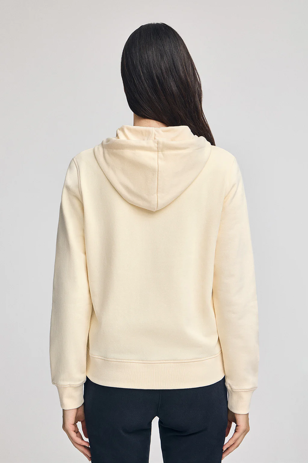 Sudadera color crudo de cremallera y capucha con bordado Rigby Go - Image 4