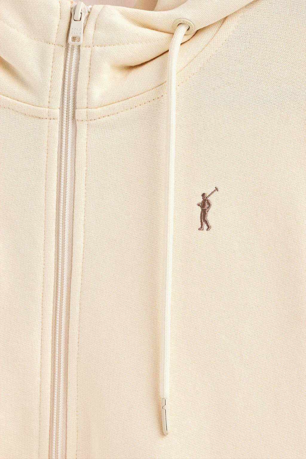 Sudadera color crudo de cremallera y capucha con bordado Rigby Go - Image 6
