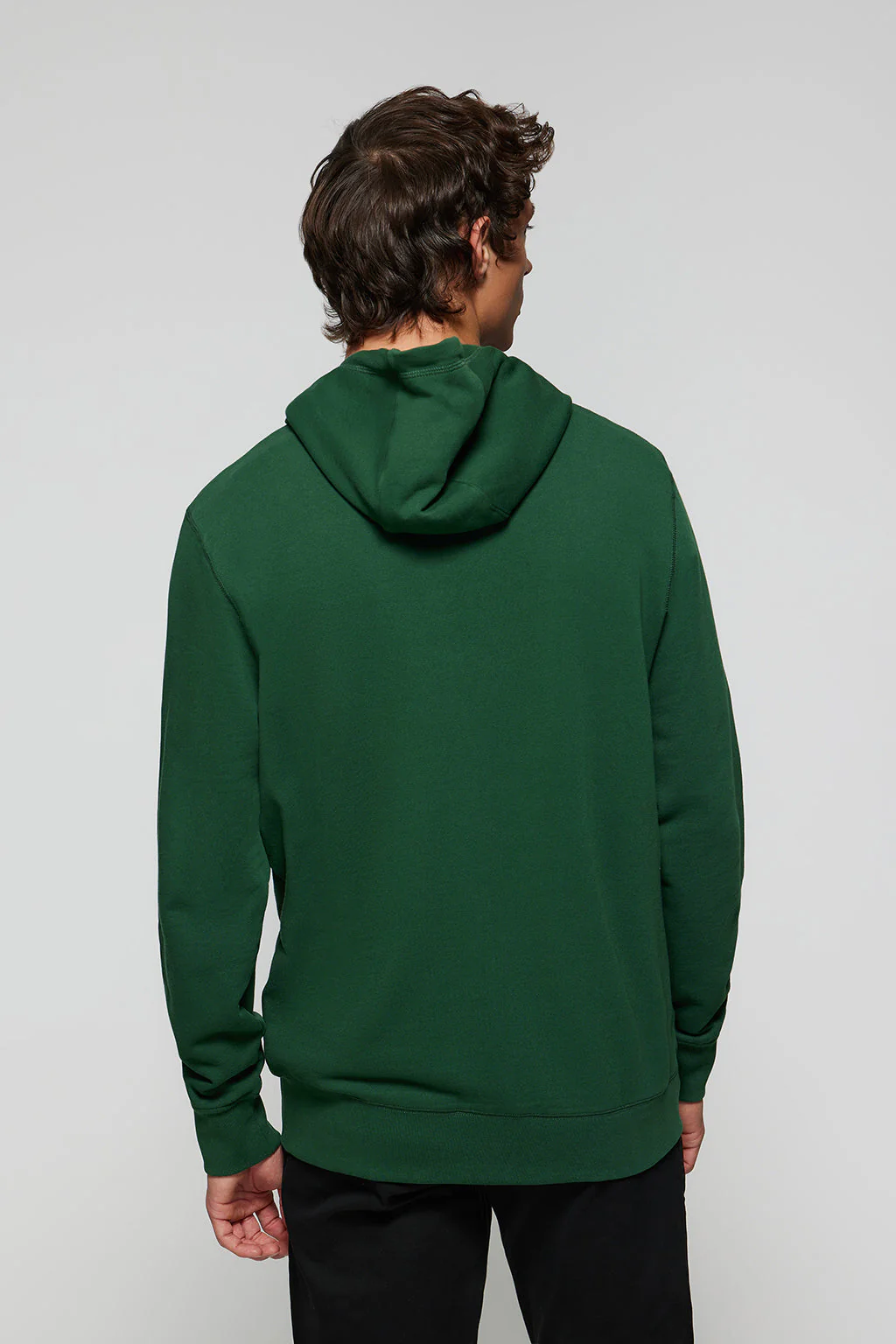 Sudadera verde botella de cremallera con capucha y logo Rigby Go - Image 4