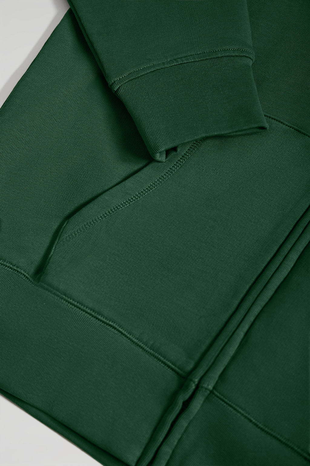 Sudadera verde botella de cremallera con capucha y logo Rigby Go - Image 7