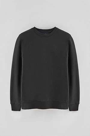 Sudadera negra efecto lavado con logo Rigby Go - Image 8