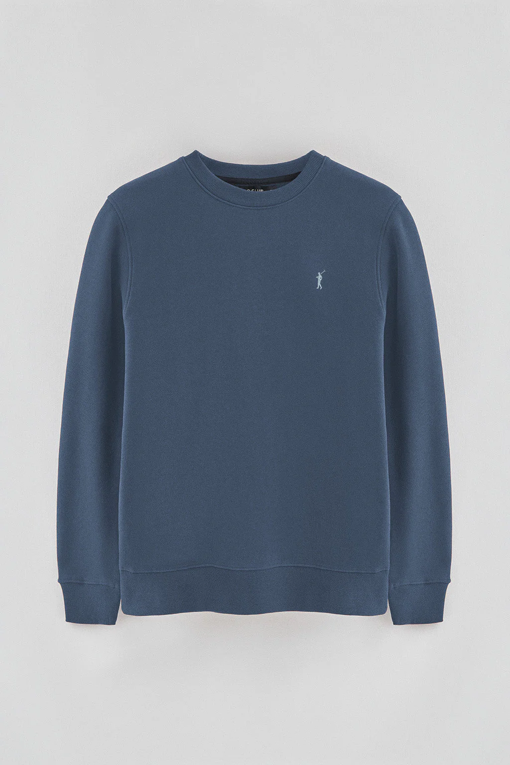 Sudadera azul denim de corte relajado con logo Rigby Go - Image 7