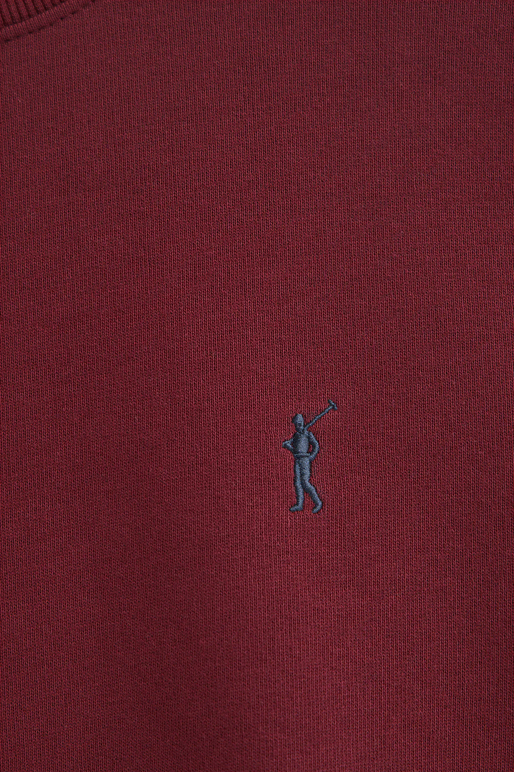 Sudadera granate de corte relajado con logo Rigby Go - Image 6