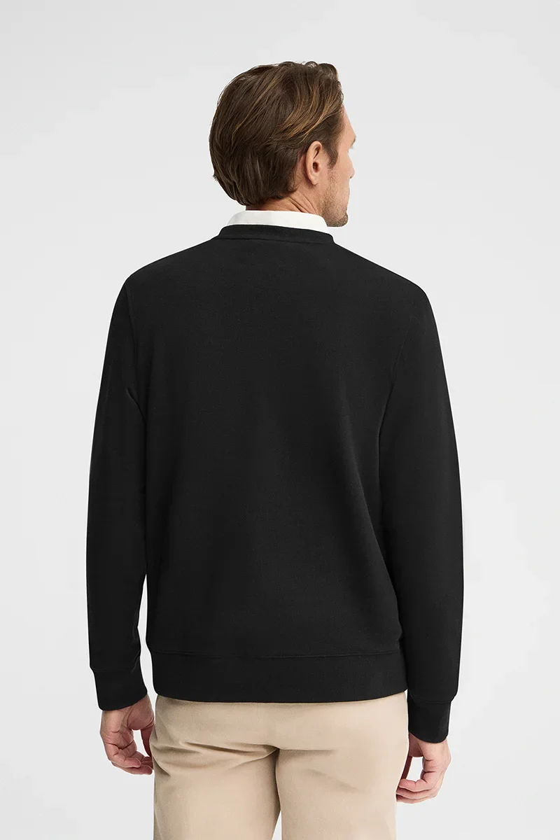 Sudadera negra de corte relajado con bordado Rigby Go - Image 5
