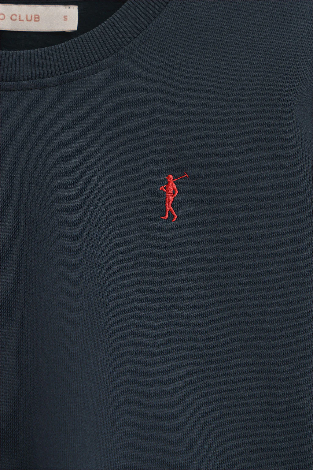 Sudadera azul marino de corte boxy con logo Rigby Go - Image 6